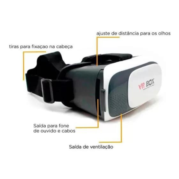 Óculos Vr Box 2.0 Realidade Virtual + Controle Cardboard 3d