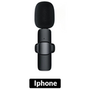 Microfone Lapela Wireless Sem Fio Para iPhone iPad Lightning