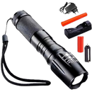 Lanterna Tática Recarregável X900 Zoom Ajustável