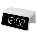 Carregador Indução + Relógio Despertador (BRANCO)