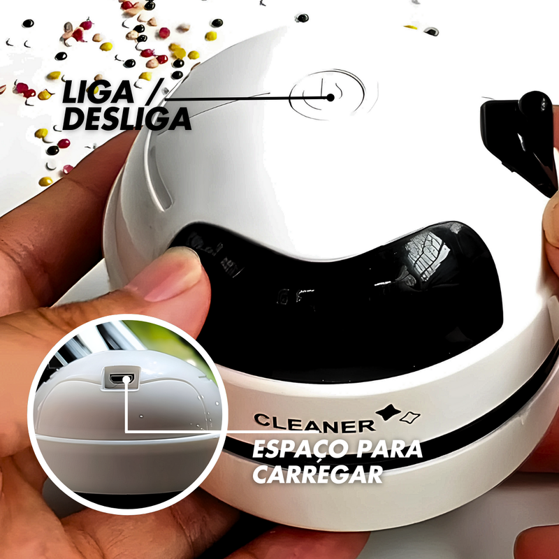 Mini Aspirador Portátil Papa Migalhas Recarregável