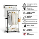 Cabideiro Multiuso com Lugar para Sapatos