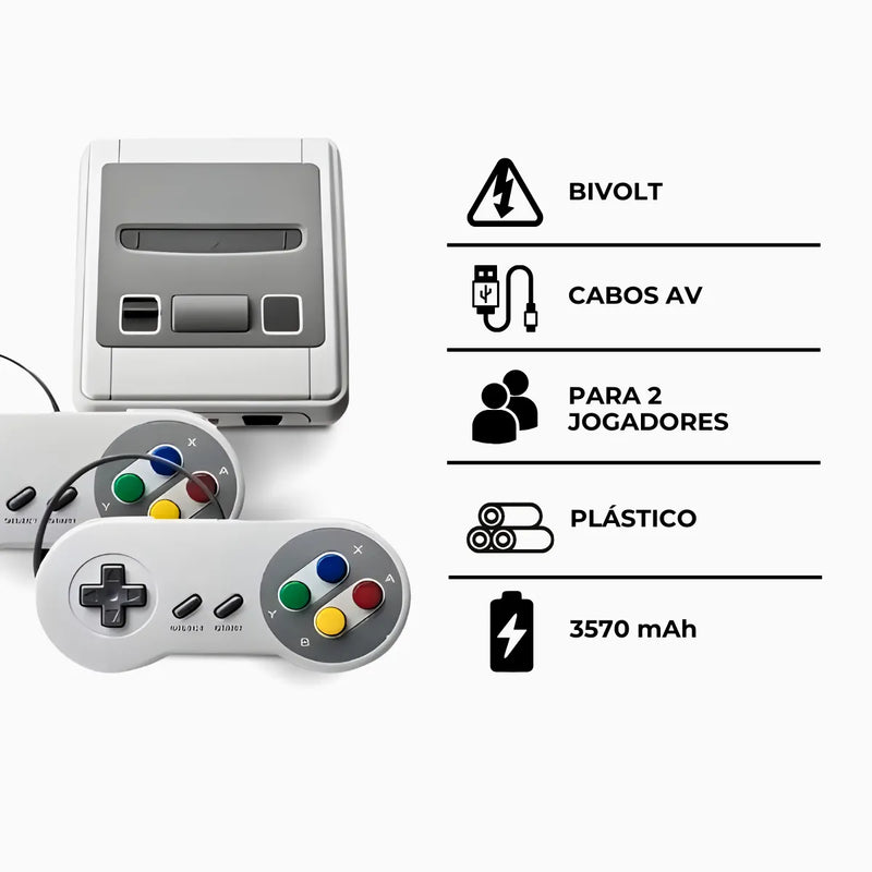 Console Super Nintendo Mini 620 jogos