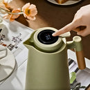 Garrafa Térmica Cabo Madeira com Display Digital