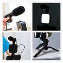 Tripé Estabilizador Para Celular Com Microfone Iluminação Live Vlog Gravação De Videos kit 5 em 1 gimbal
