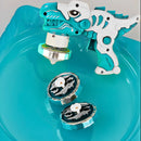 Brinquedo Beyblade Batalha Dinossauro Lançador De Disco