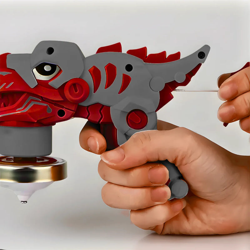 Beyblade Batalha Dinossauro Lançador De Disco