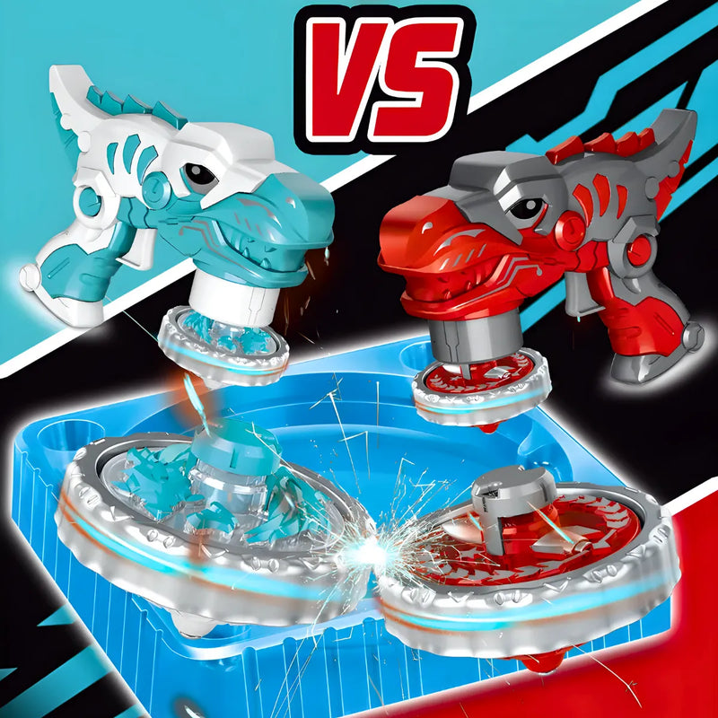 Beyblade Batalha Dinossauro Lançador De Disco