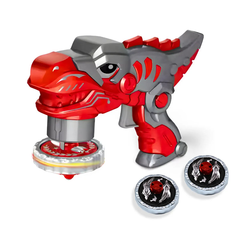 Beyblade Batalha Dinossauro Lançador De Disco
