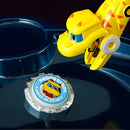 Beyblade + 2 Lançadores Dinossauro Amarelo