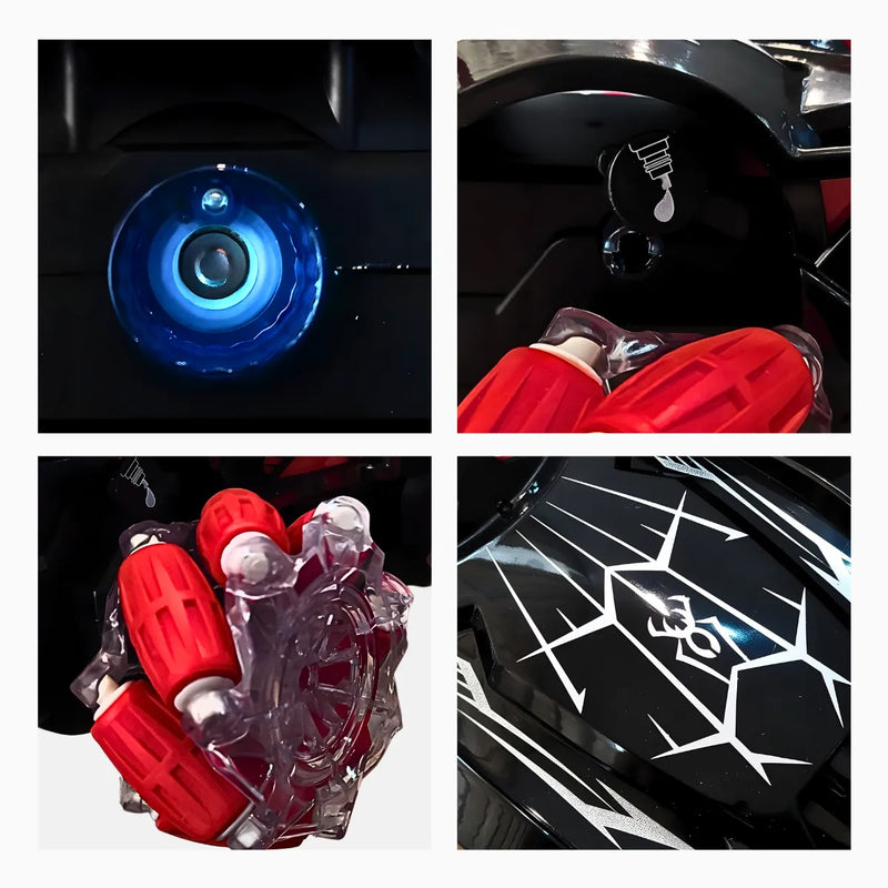 Carro Elétrico, Controle Remoto, Acrobático com Led