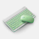 Teclado Sem Fio Bluetooth Recarregável Com Mouse - VERDE