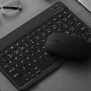 Teclado Sem Fio Bluetooth Recarregável Com Mouse - PRETO