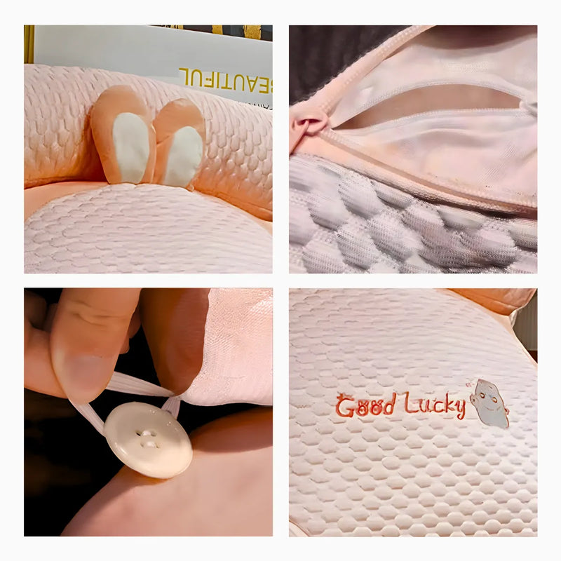 Travesseiro Multifuncional de Descanso e Apoio Rosa