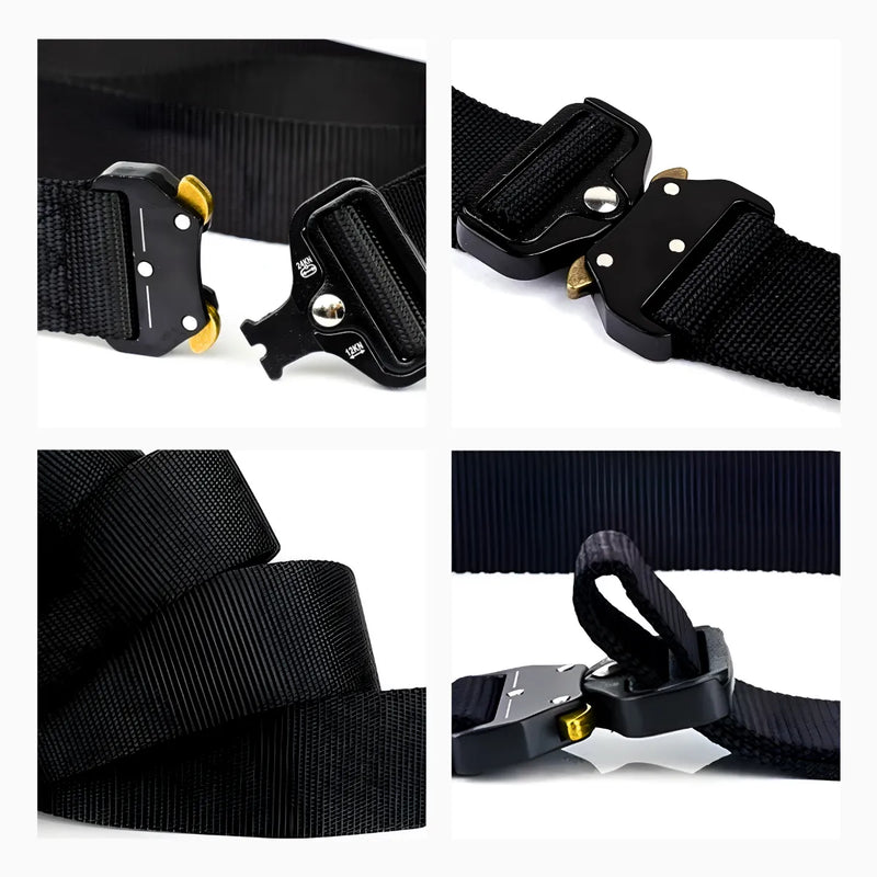 Cinto Tático Militar Com Fivela De Metal