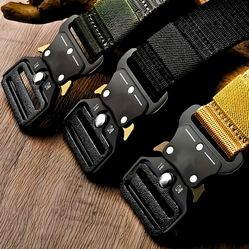 Cinto Tático Militar Com Fivela De Metal