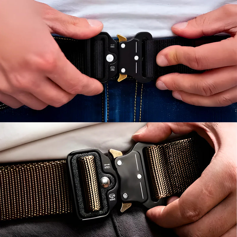 Cinto Tático Militar Com Fivela De Metal