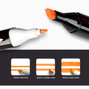 Conjunto De Canetas Marcador Permanente Ponta Dupla 48 Cores