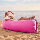 Sofá Inflável De Ar Portátil Puff Impermeável Praia Camping