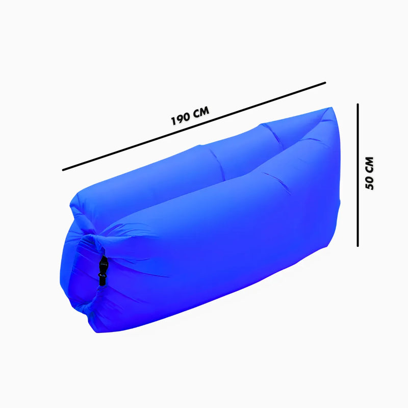 Sofá Inflável De Ar Portátil Puff Impermeável Praia Camping