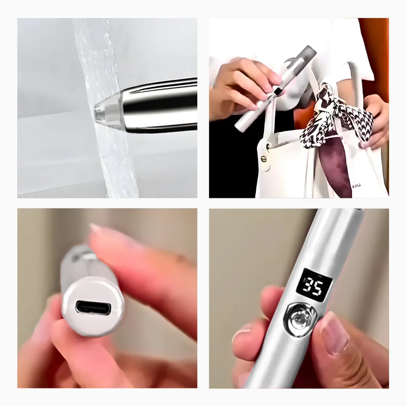 Caneta Depiladora Aparadora Facial Elétrico Portátil - BRANC