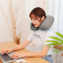 Travesseiro Almofada de Pescoço Inflável e Portátil - CINZA