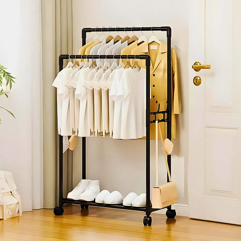 Cabideiro Duplo Arara Multiuso Móvel