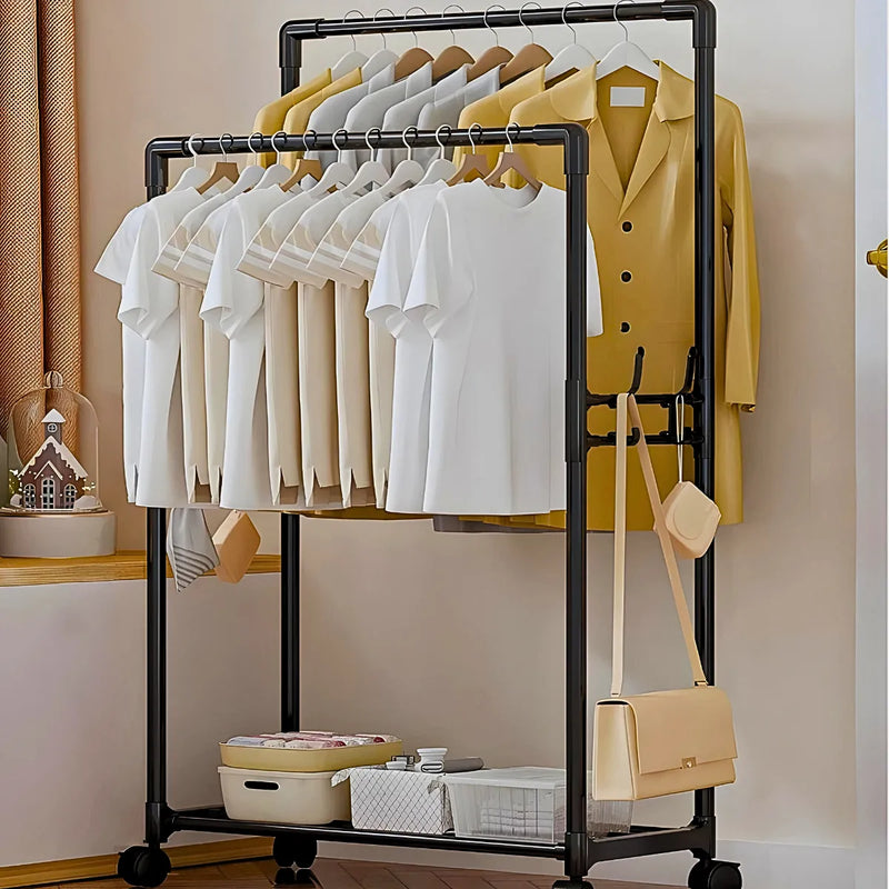 Cabideiro Duplo Arara Multiuso Móvel