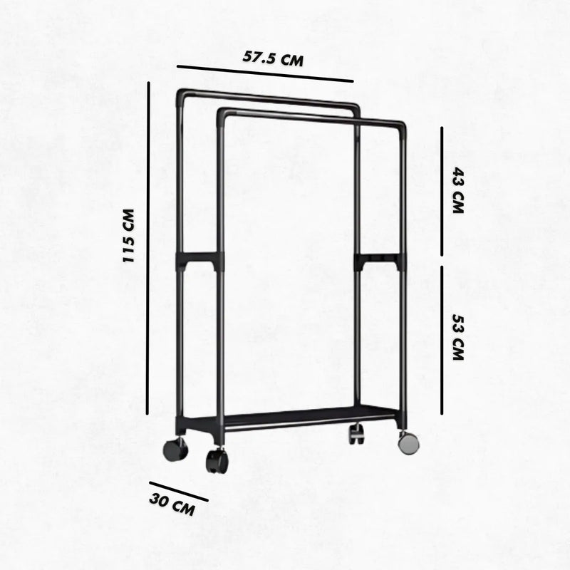 Arara Cabideiro Duplo Organizador
