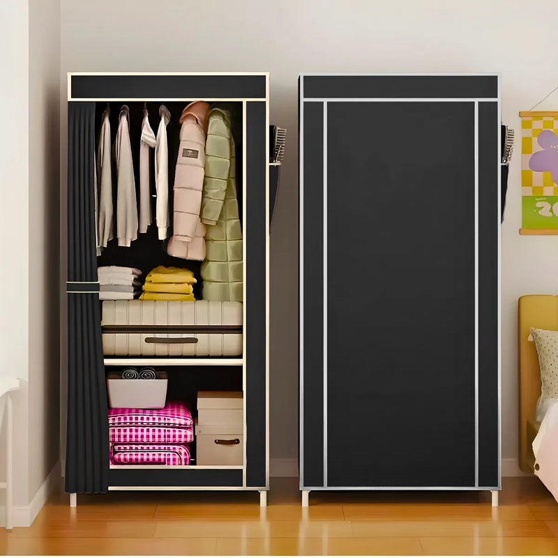 Guarda Roupa Closet Dobrável Organizador com Capa de Tecido