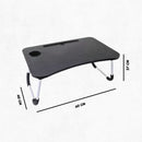 Mesa de Colo Portátil Dobrável Suporte Multiuso - PRETO