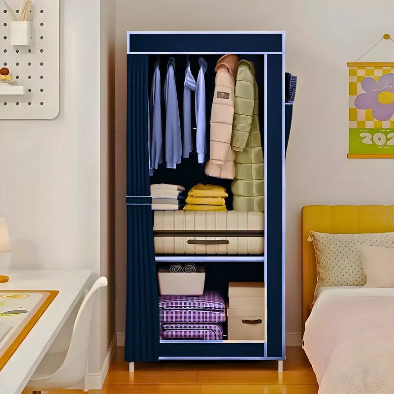 Guarda Roupa Closet Dobrável Organizador com Capa de Tecido