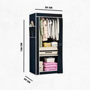 Guarda Roupa Closet Dobrável Organizador com Capa de Tecido