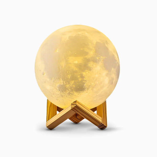 Luminária Lua Cheia 3D Abajur Decorativa