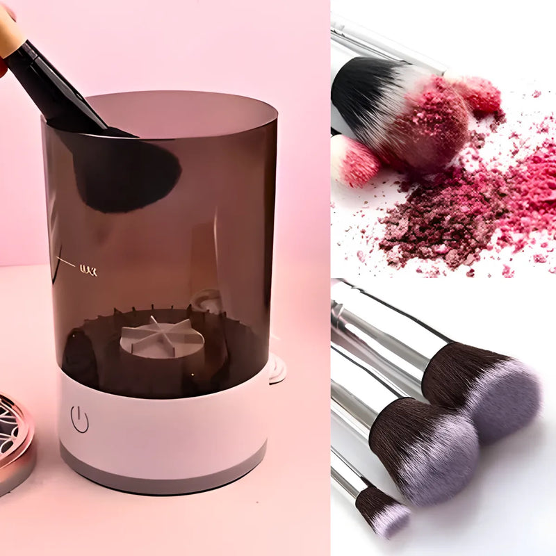 Limpador de Pinceis Maquiagem Secador Automático USB