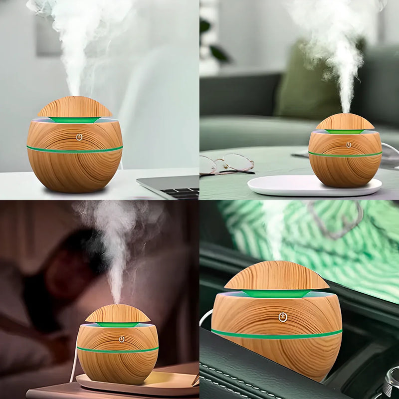 Mini umidificador de ar ultrasonic portátil com led