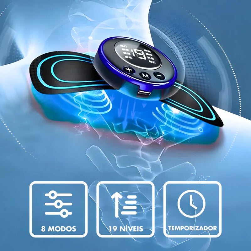 Massageador Elétrico Cervical Eletroterapia EMS Pescoço Pern