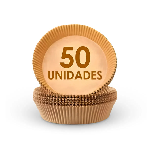 Forma de Papel Antiaderente Para Airfryer – 50 unidades