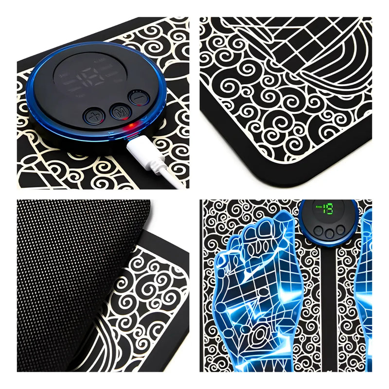 Massageador Para Pés Pernas Ems Magnético Relaxante Pro