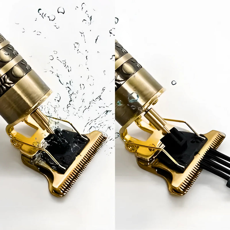 Máquina de Barbear e Cortar Cabelo Profissional Recarregável