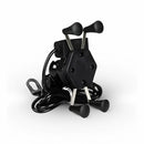 Suporte garra para celular moto universal com carregador usb