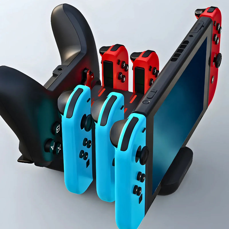 Base de Carregamento 6 em 1 para Nintendo Switch