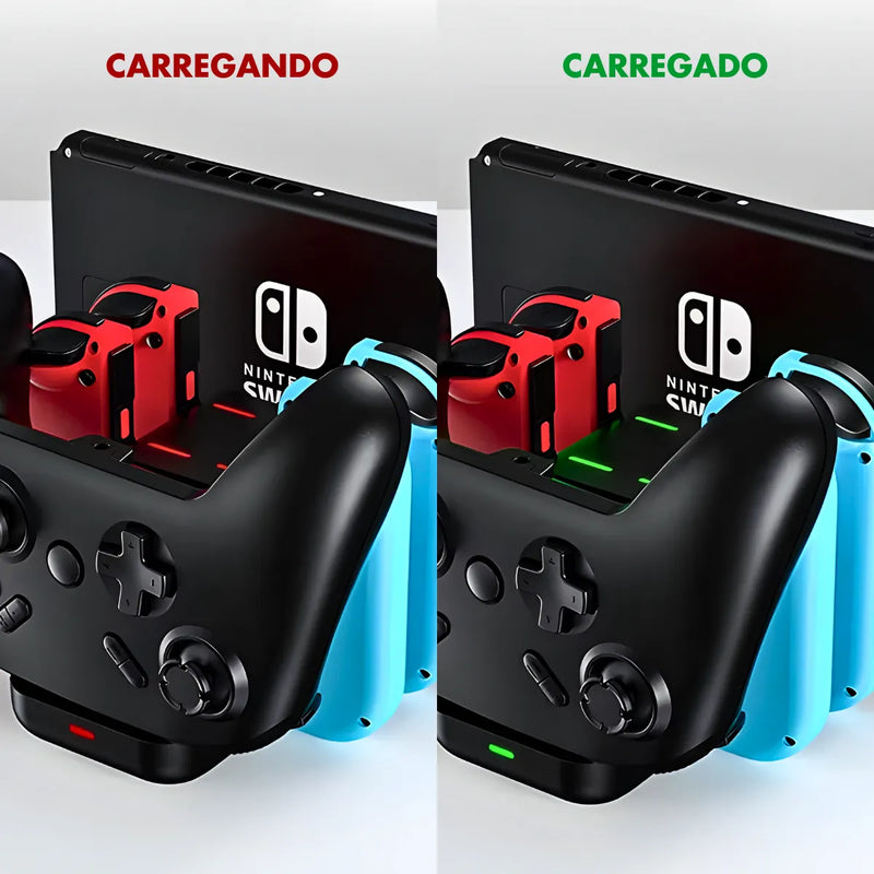 Base de Carregamento 6 em 1 para Nintendo Switch