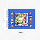 Livro De Colorir Capa Dura - AZUL