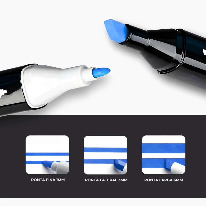 Kit Livro De Colorir Capa Dura + 24 Canetinhas multicolor