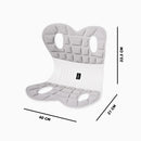 Almofada de Apoio Lombar Cadeira Correção de Coluna M - CINZ