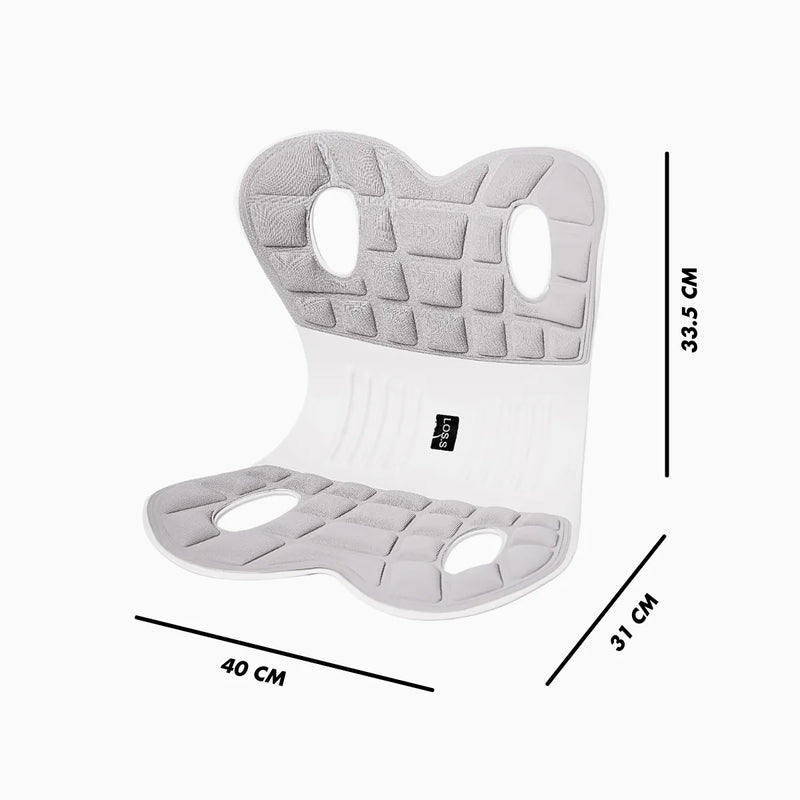 Almofada de Apoio Lombar Cadeira Correção de Coluna M - CINZ