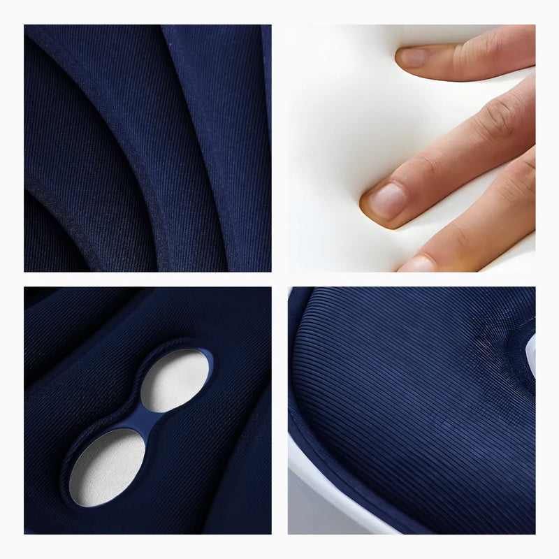 Almofada de Apoio Lombar Cadeira Correção de Coluna GG - AZU