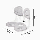 Almofada de Apoio Lombar Cadeira Correção de Coluna G - CINZ