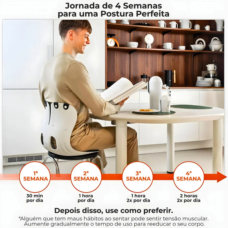 Almofada de Apoio Lombar Cadeira Correção de Coluna GG - CIN